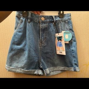 Never Worn Blue Jean High Waisted Shorts